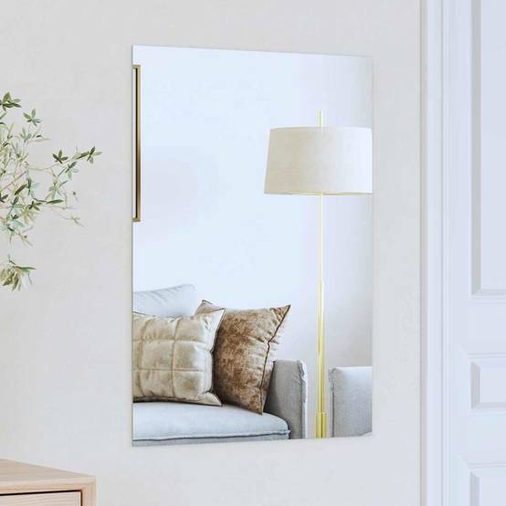 Miroir mural Rectangulaire 70 x 50 cm verre trempé Maison Chic - Image 2
