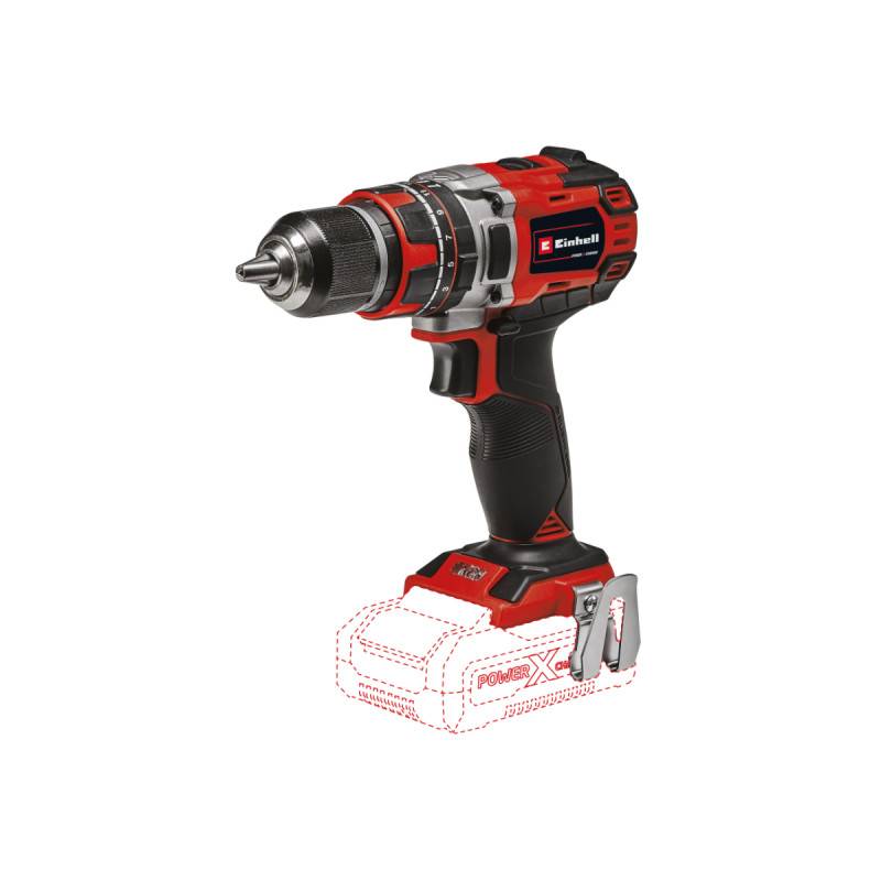 Einhell - Perceuse visseuse à percussion EINHELL 18V Power X-Change - Sans batterie ni chargeur - TE-CD 18/50 Li-i BL Solo