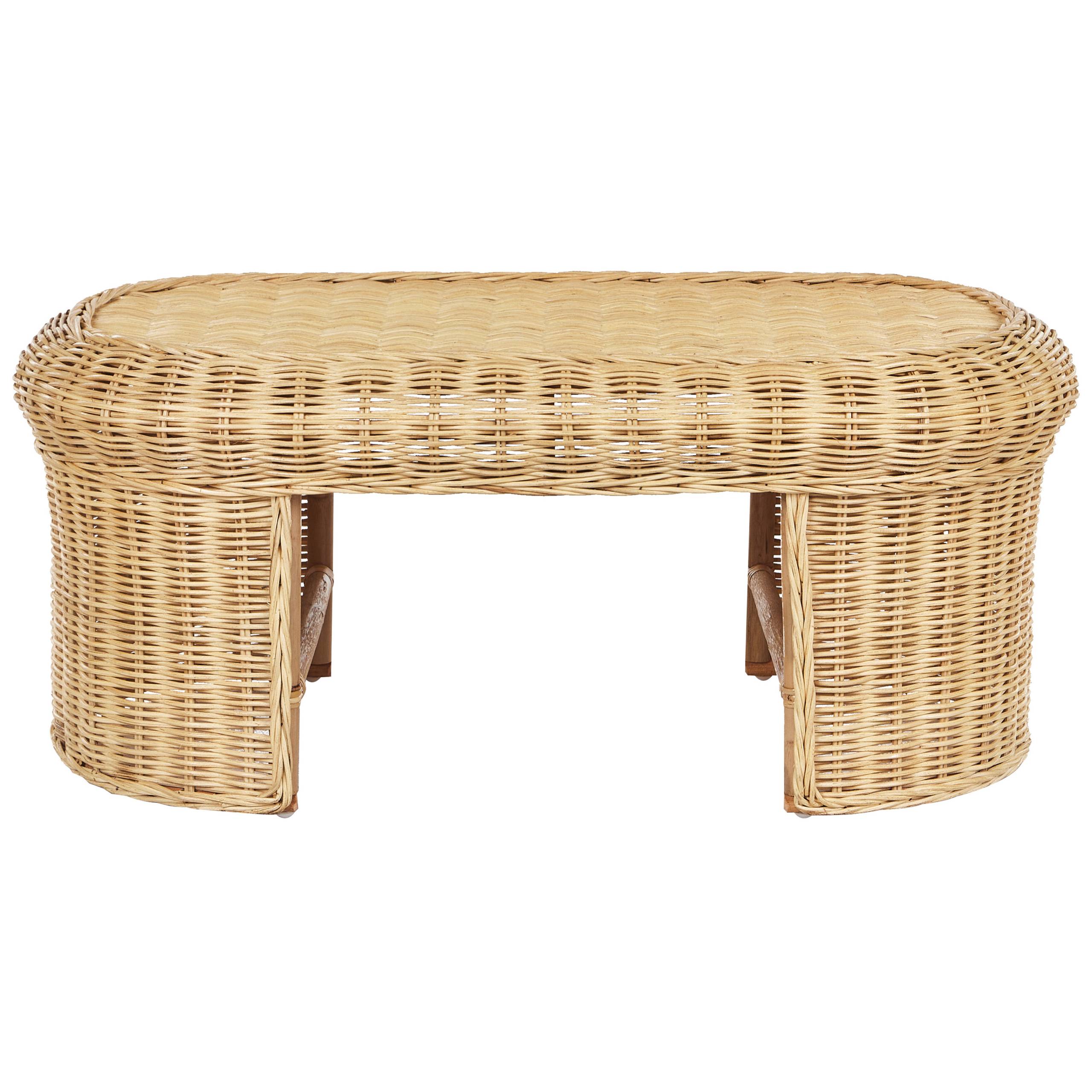 Beliani - Set de jardin, 5 Personnes Rotin Naturel LIVADEIA - Beliani - Image 6