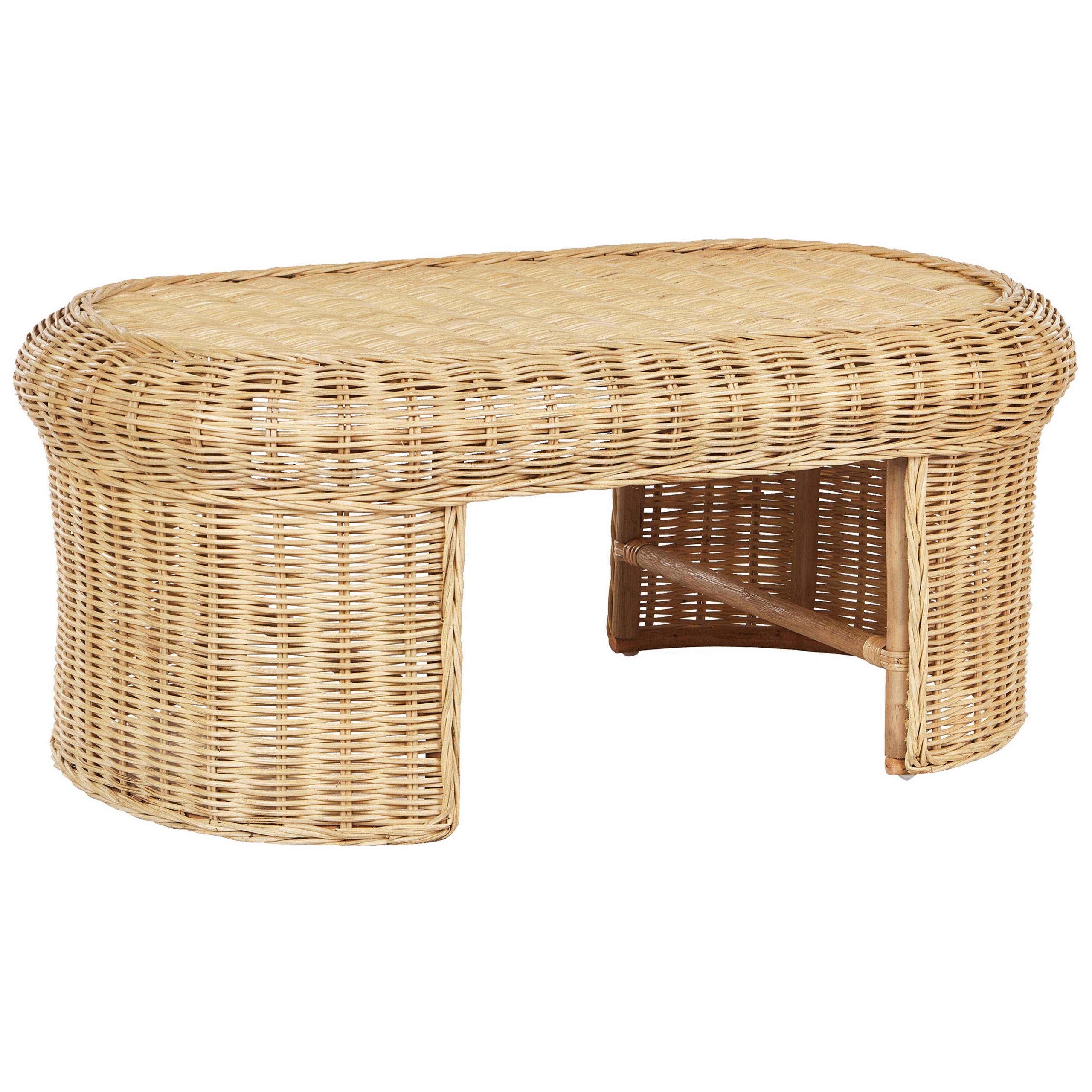 Beliani - Set de jardin, 5 Personnes Rotin Naturel LIVADEIA - Beliani - Image 4