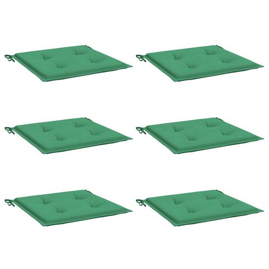 Coussins de chaise de jardin tissu oxford vert 40 x 40 x 4 cm - PANGIVO - Image 3