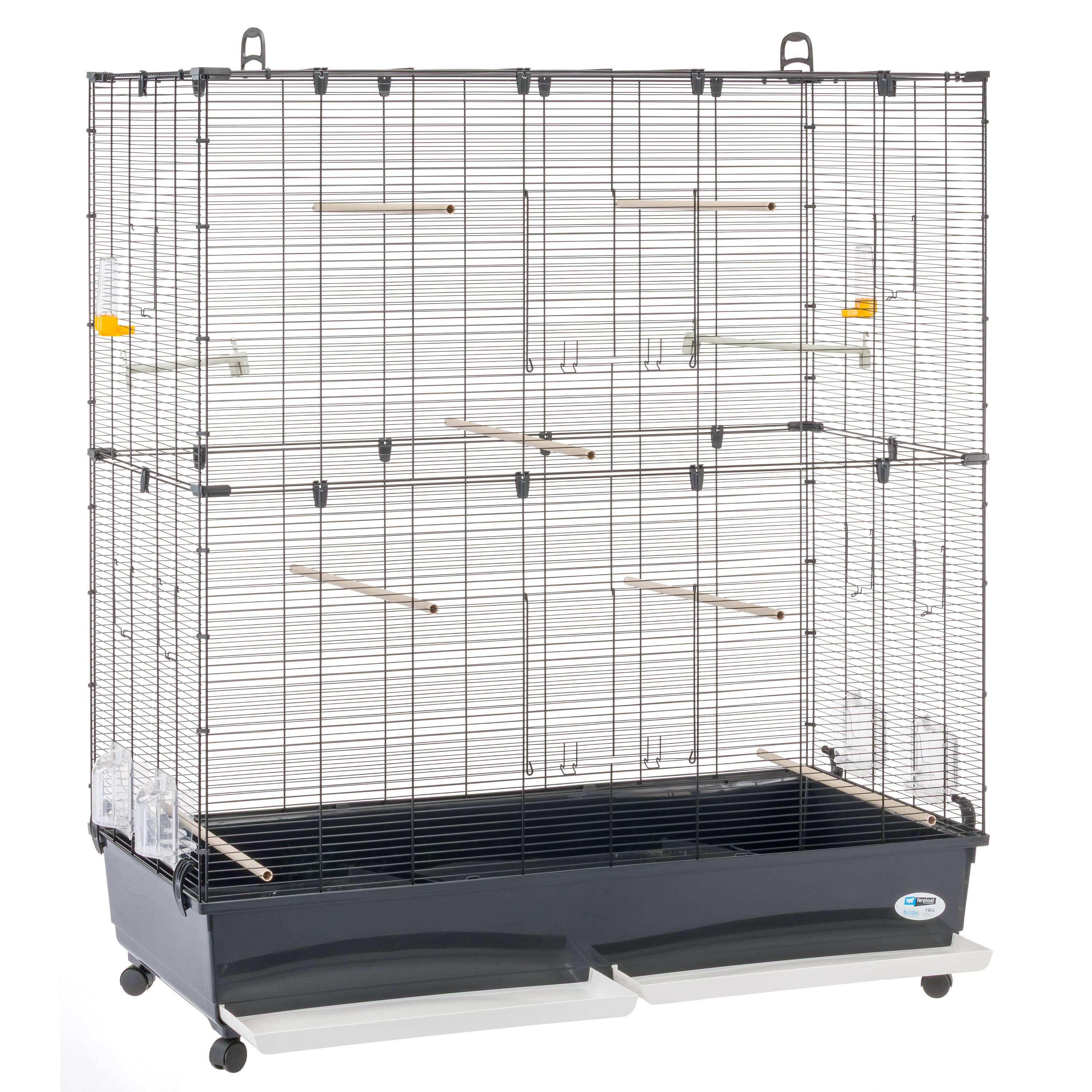 Ferplast - Ferplast Volière Cage à Oiseaux PLANETA LARGE Grande Cage pour Canaris, Pinsons, Perruches Ondulées, Inséparables, Métal, Accessoires inclus - Image 3
