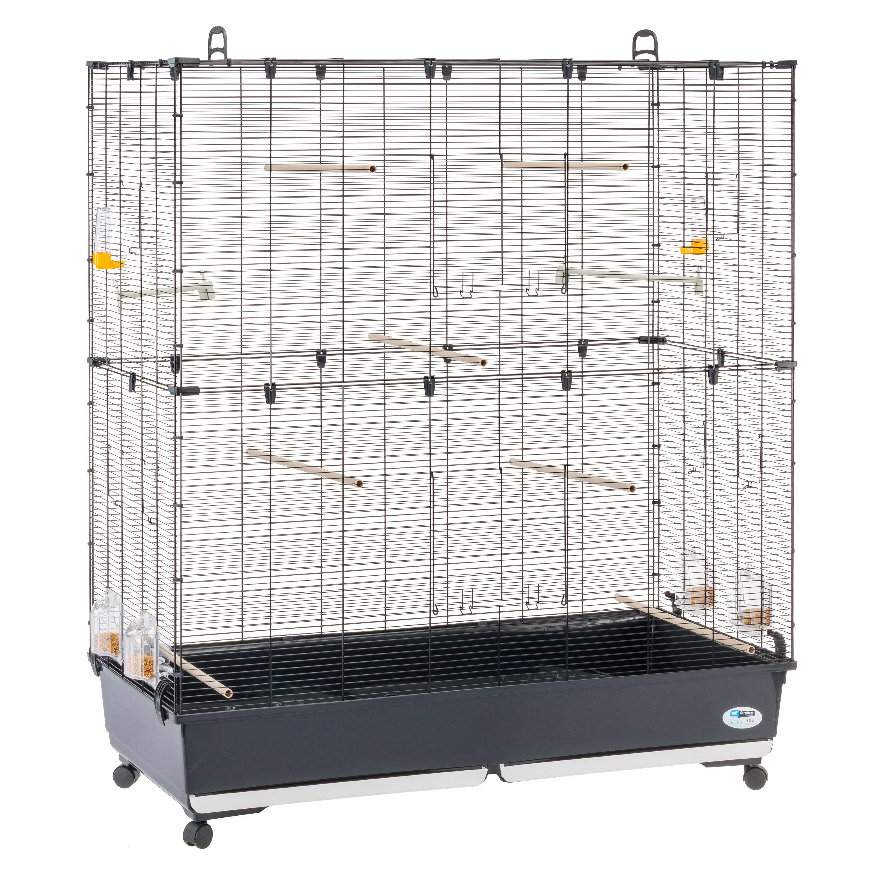 Ferplast - Ferplast Volière Cage à Oiseaux PLANETA LARGE Grande Cage pour Canaris, Pinsons, Perruches Ondulées, Inséparables, Métal, Accessoires inclus - Image 9