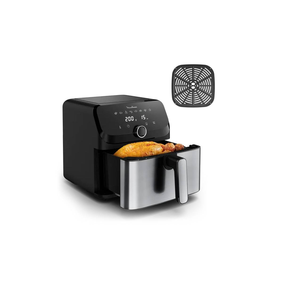 Moulinex - Friteuse sans huile 7.5l 2020w inox EZ855D20 Moulinex - Image 2