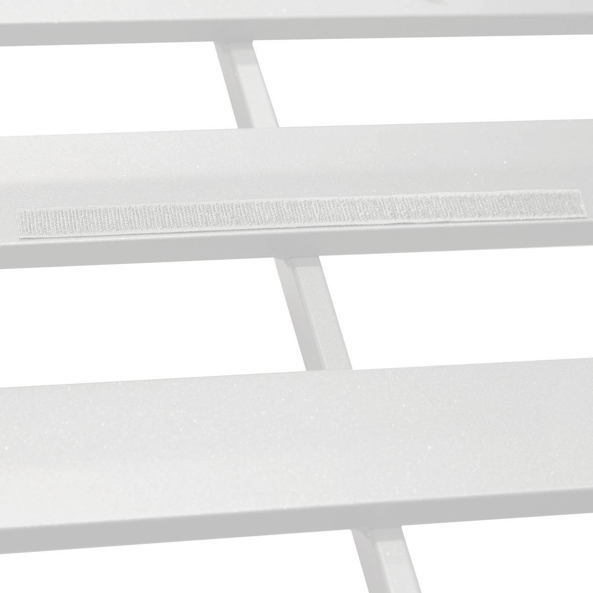 Hesperide - Canapé de jardin "Allure" 3 places gris minéral & blanc en aluminium traité époxy Hespéride - Image 5