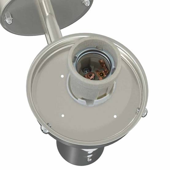 Applique murale extérieure - Lampe murale extérieure Argent 28 x 25 x 38 cm g243 - Image 6