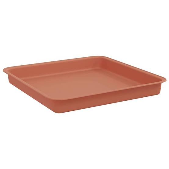 ComfortXL - Lot de 6 pots carrés plastique terrasse balcon drainage intégré 23x23x17,5cm rouge - ComfortXL Outdoor Living - Image 7