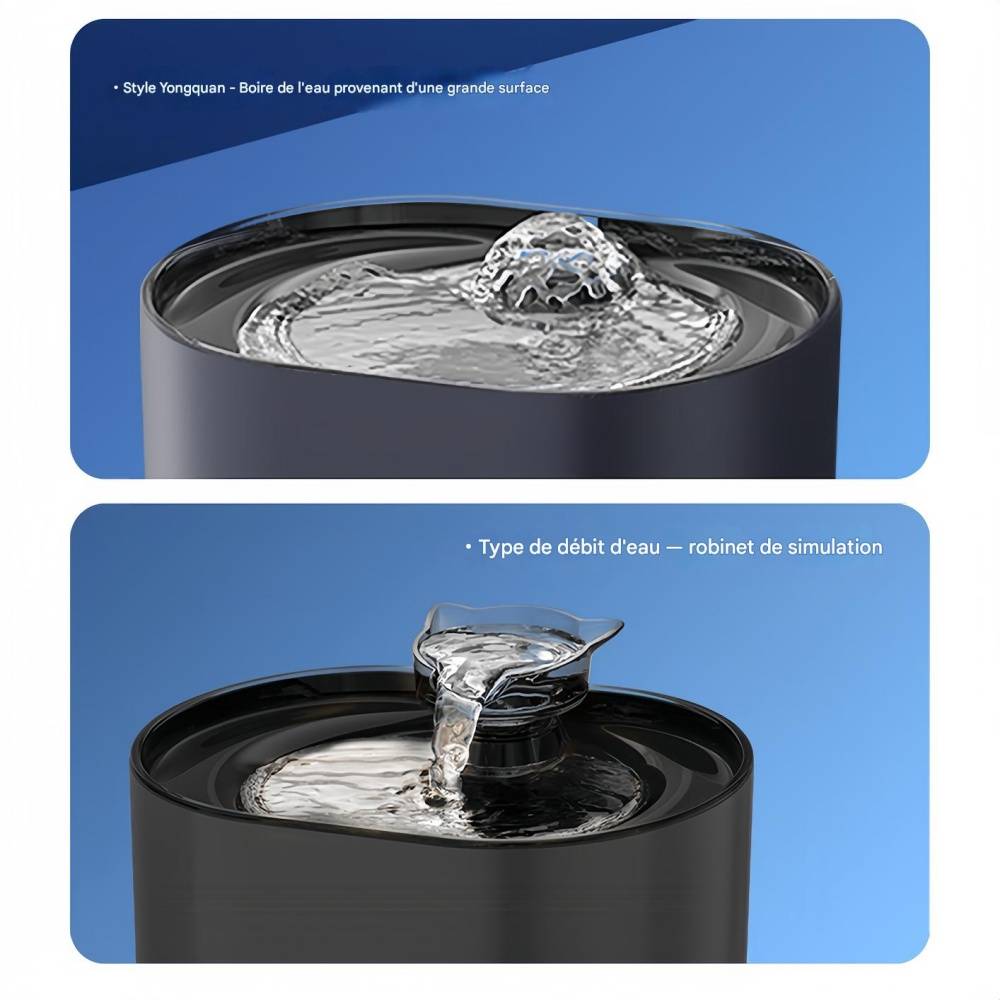 IntiMeg - Fontaine à eau pour animaux de compagnie Noir IntiMeg - Image 3