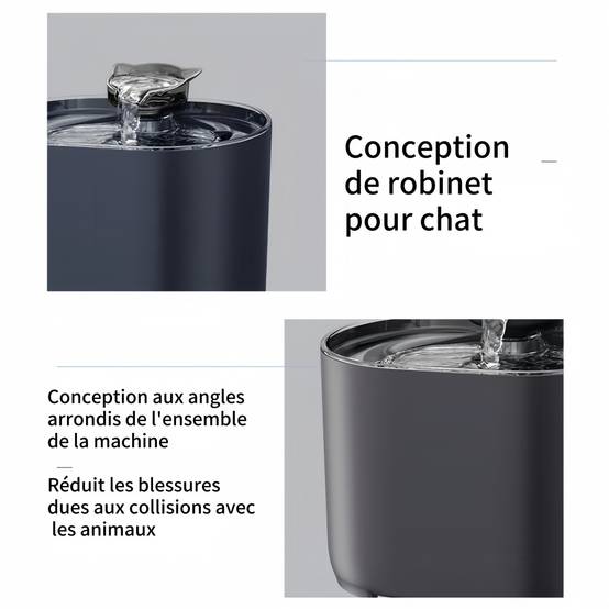 IntiMeg - Fontaine à eau pour animaux de compagnie Noir IntiMeg - Image 5