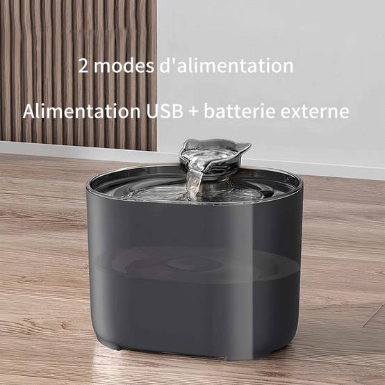 IntiMeg - Fontaine à eau pour animaux de compagnie Noir IntiMeg - Image 2