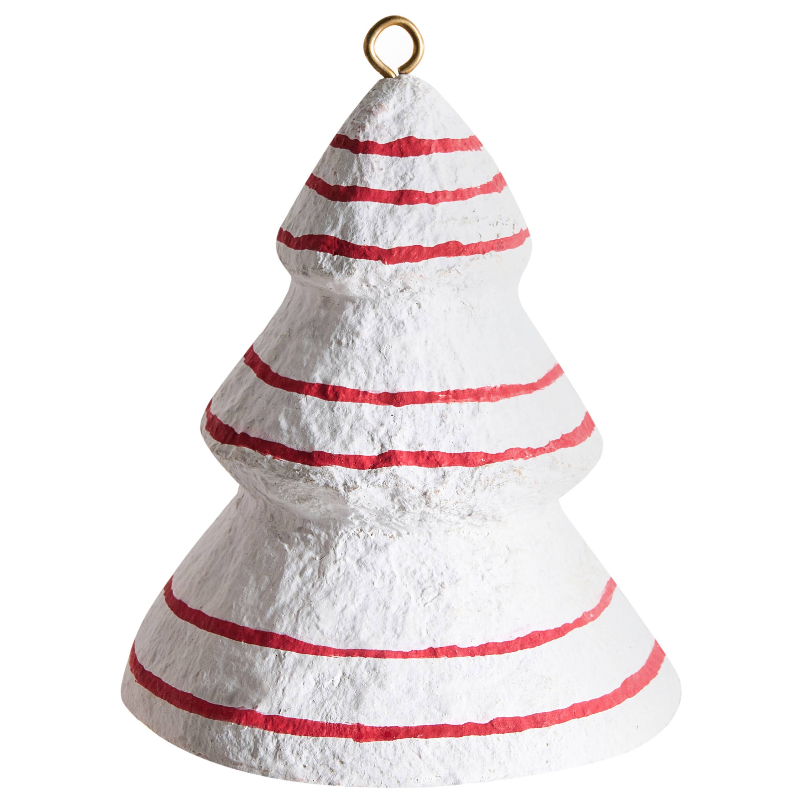 Beliani - Boules de Noël Papier-mâché Rouge/blanc GIDEALVEN - 8x8x10- Beliani - Image 5