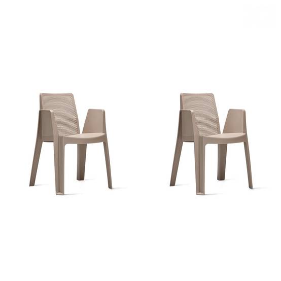 Set 2 fauteuils intérieur, extérieur sable PLAY garbar - Image 1