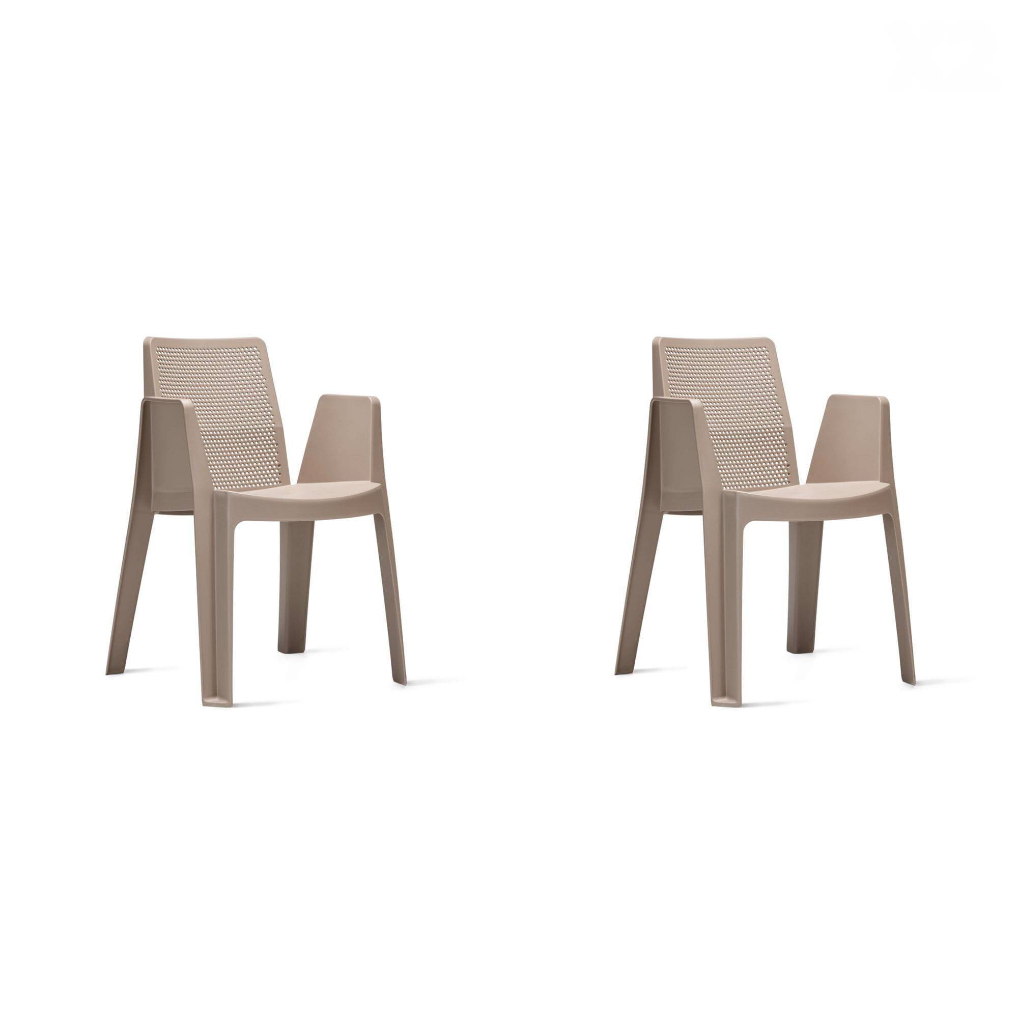 Set 2 fauteuils intérieur, extérieur sable PLAY garbar - Image 1