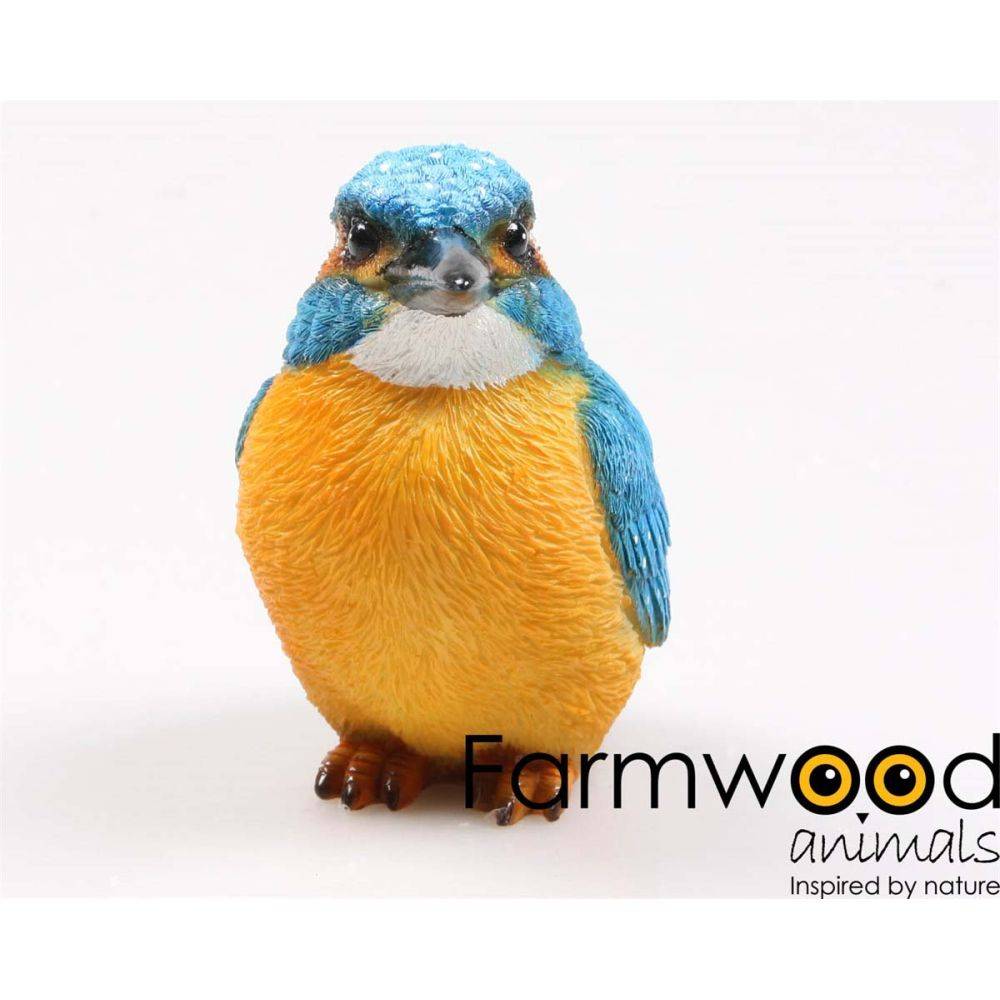 Farmwood Animals - Oiseau martin pêcheur en résine 12.5 x 6 x 10 cm (Lot de 2) - Image 2