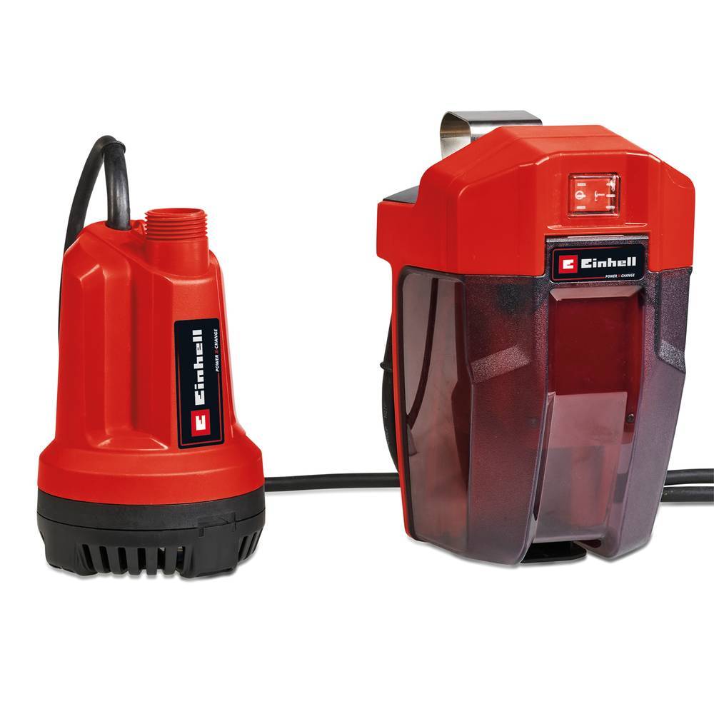 Einhell - Pompe d’évacuation eaux claires sans fil GE-SP 18 Li - Capacité 5000 L/h - Profondeur d'immersion 4 m - sans batterie Einhell - Image 1
