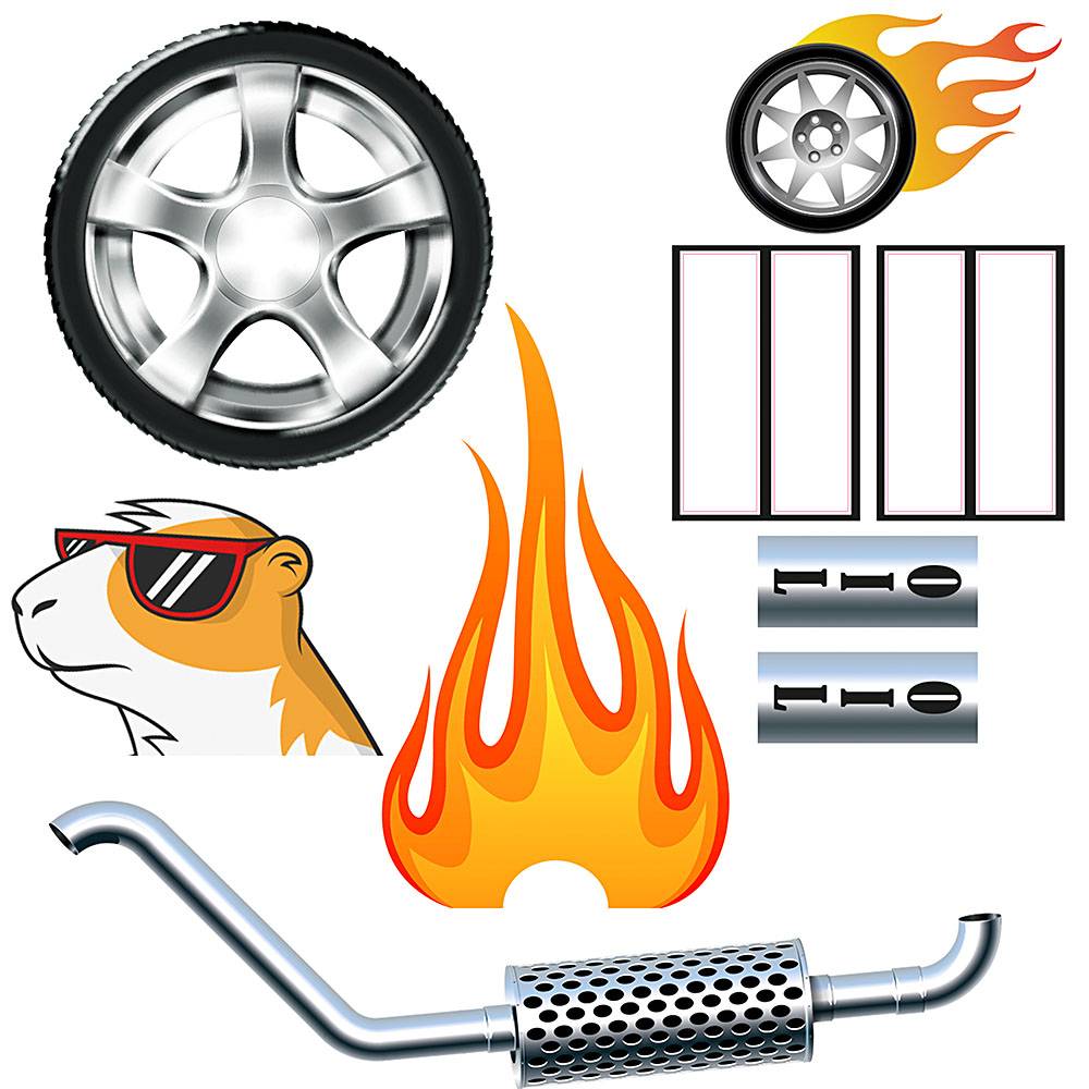 Ferplast - Ferplast cage pour hamsters DRAGSTER, maisonnette pour petits rongeurs, environnement dragster, plastique robuste et métal, accessoires et adhésifs - Image 2