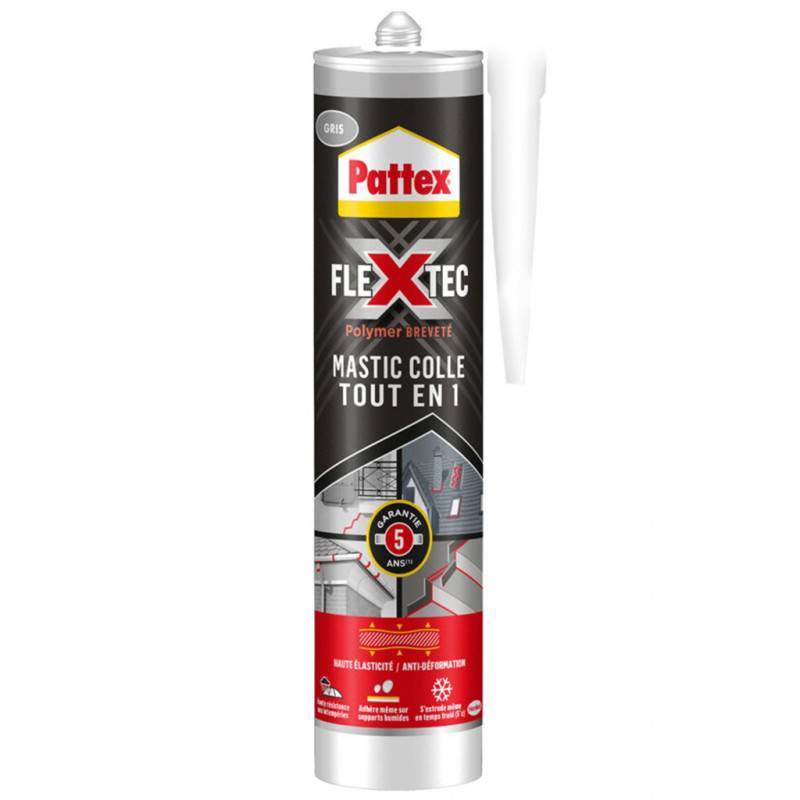 Pattex - Colle mastic Tout en 1 Flextec PATTEX - Teinte: Blanc - Image 2