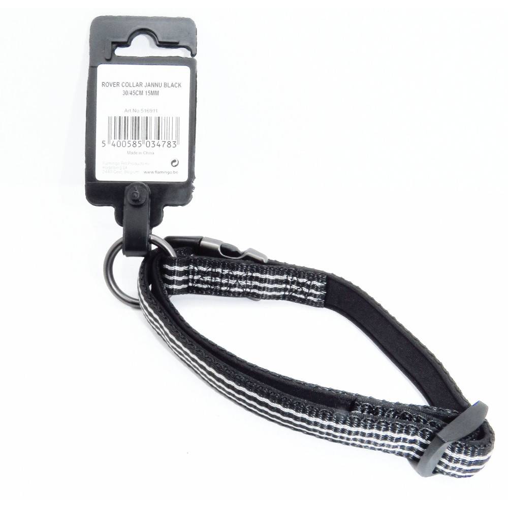 Collier Jannu noir réglable de 30 à 45 cm 15 mm taille M pour chien - Image 7