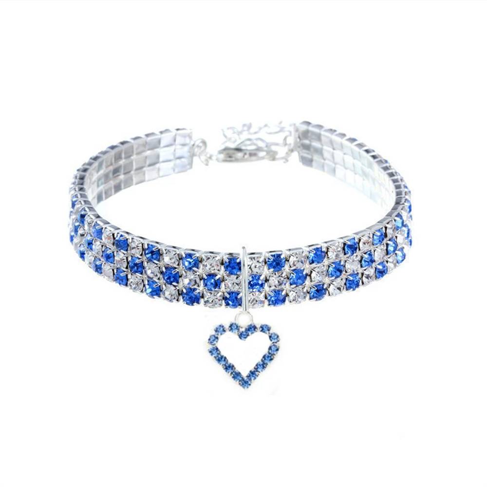 Collier en strass avec cœur pour chats DtopbuyAge - Image 4
