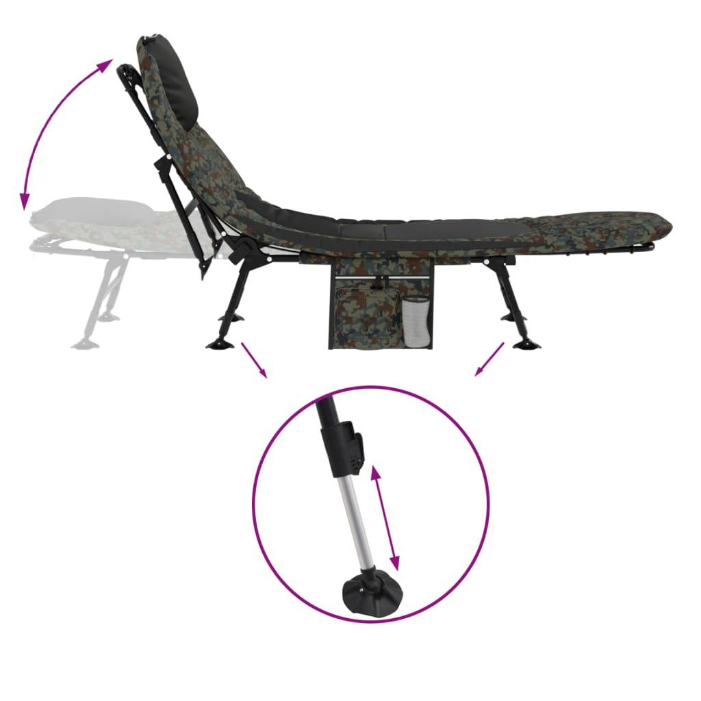 Prolenta Premium - Chaise longue pliante/transat Thirja Vert 196 X 75 X 32-100 cm - P87211V - Image 3