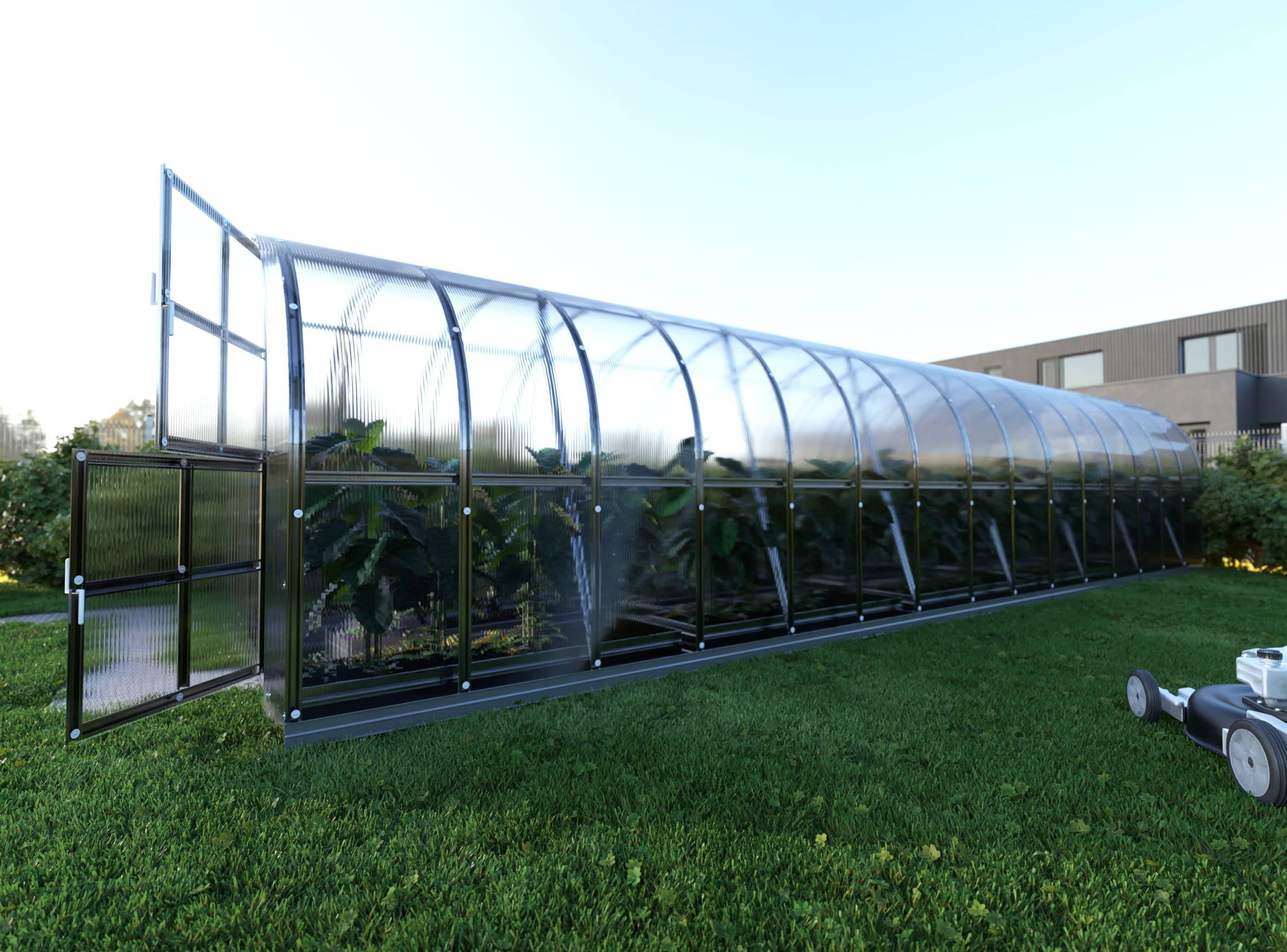 Serre KLASIKA ARCH 3 x 12 m (36 m²), 6 mm avec revêtement en polycarbonate - Image 2