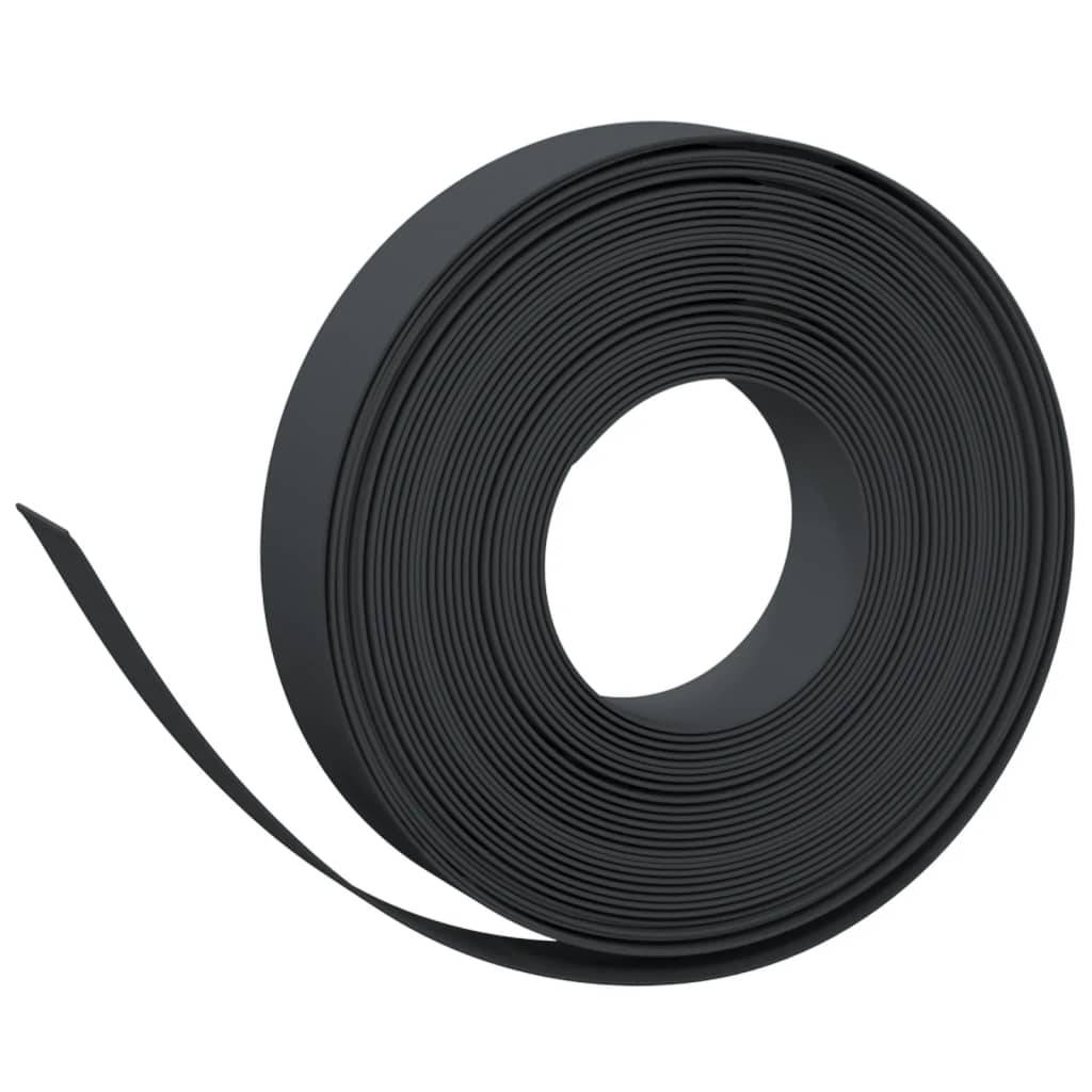 Bordure jardin malléable plastique PE décoration bordures allées 2pcs 10mx10cm noir - ComfortXL Outdoor Living - Image 3