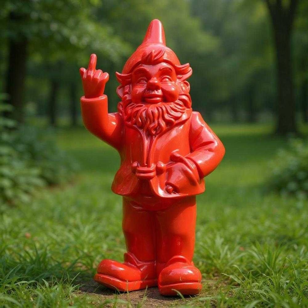 Stoobz - Nain de jardin en résine F*ck 16 x 12 x 32 cm - Image 2