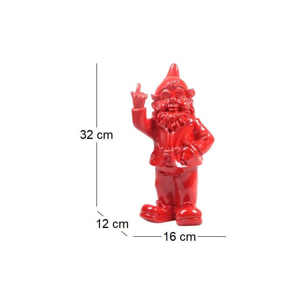 Stoobz - Nain de jardin en résine F*ck 16 x 12 x 32 cm - Image 3