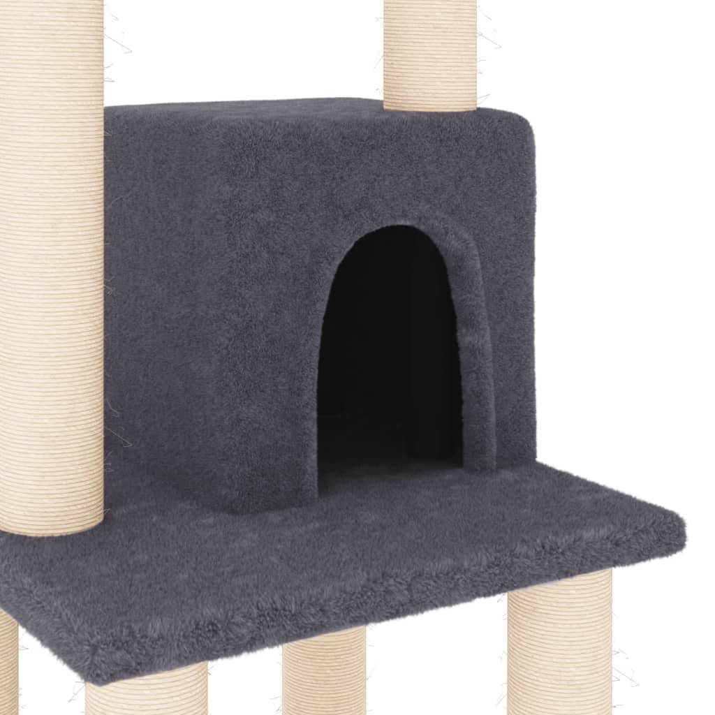 Vidaxl - Arbre à chat avec griffoirs en sisal Gris foncé 105 cm vidaXL 171468 - Image 4