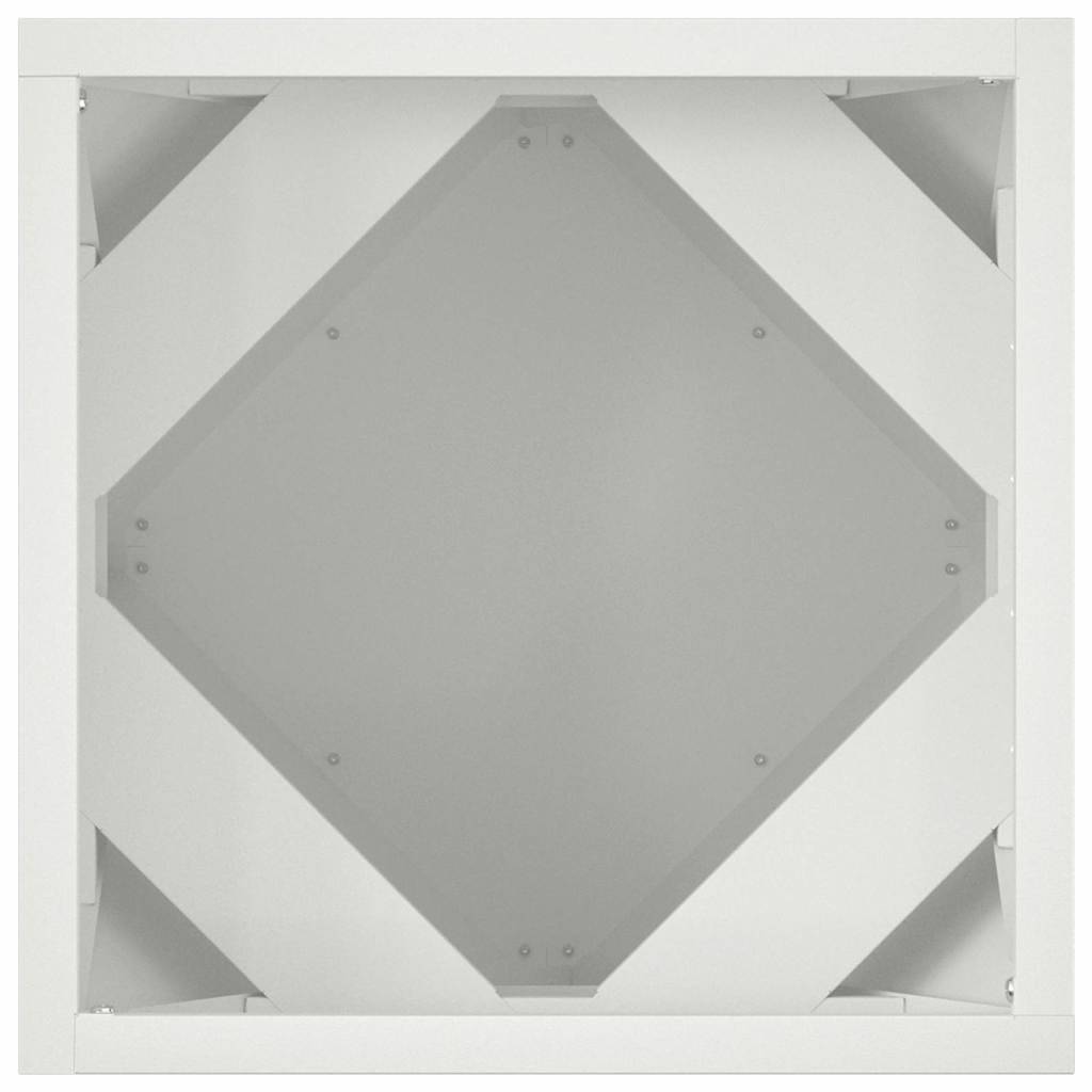 Jardinière | Pot de fleurs | Cache-pot | Bac à fleurs Blanc 30 x 30 x 30 cm Acier - Image 6