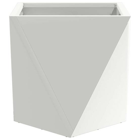 Jardinière | Pot de fleurs | Cache-pot | Bac à fleurs Blanc 30 x 30 x 30 cm Acier - Image 5