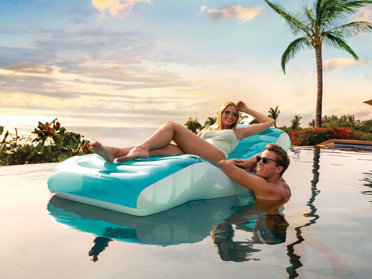 Intex - Fauteuil gonflable lounge Lagon de piscine - Bleu - Intex - Image 3