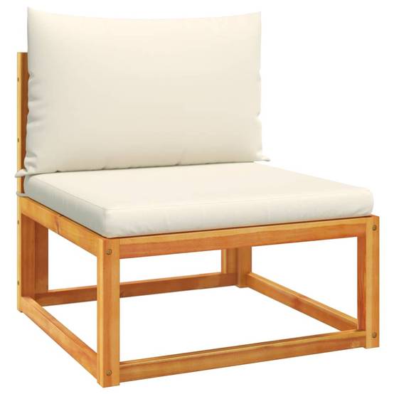 Canapé de jardin | Canapé D'extérieur | Sofa De Jardin sans accoudoirs avec coussins en bois d'acacia et corde Maison Chic - Image 1