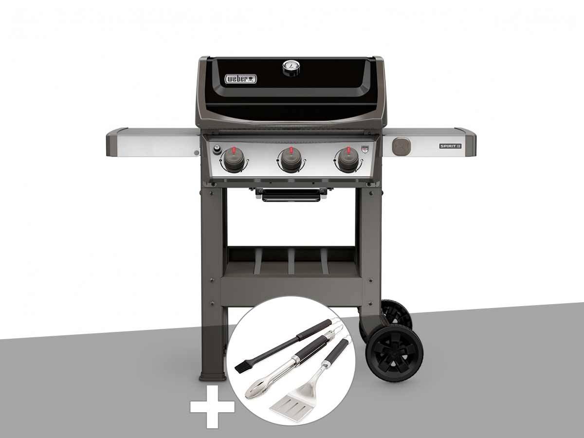 Weber - Barbecue gaz Weber Spirit II E-310 + plancha + Kit ustensiles 3 pièces Better - Image 1