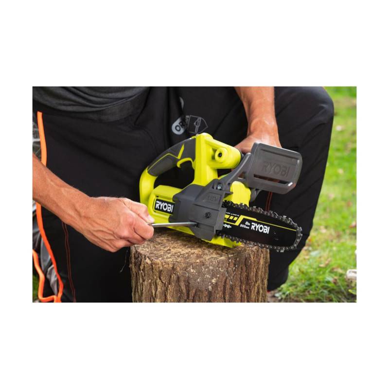 Ryobi - Pack RYOBI Tronçonneuse 18V One+ RY18CS20A-0 - 1 Batterie 4.0Ah - 1 Chargeur rapide RC18120-140 - Image 4