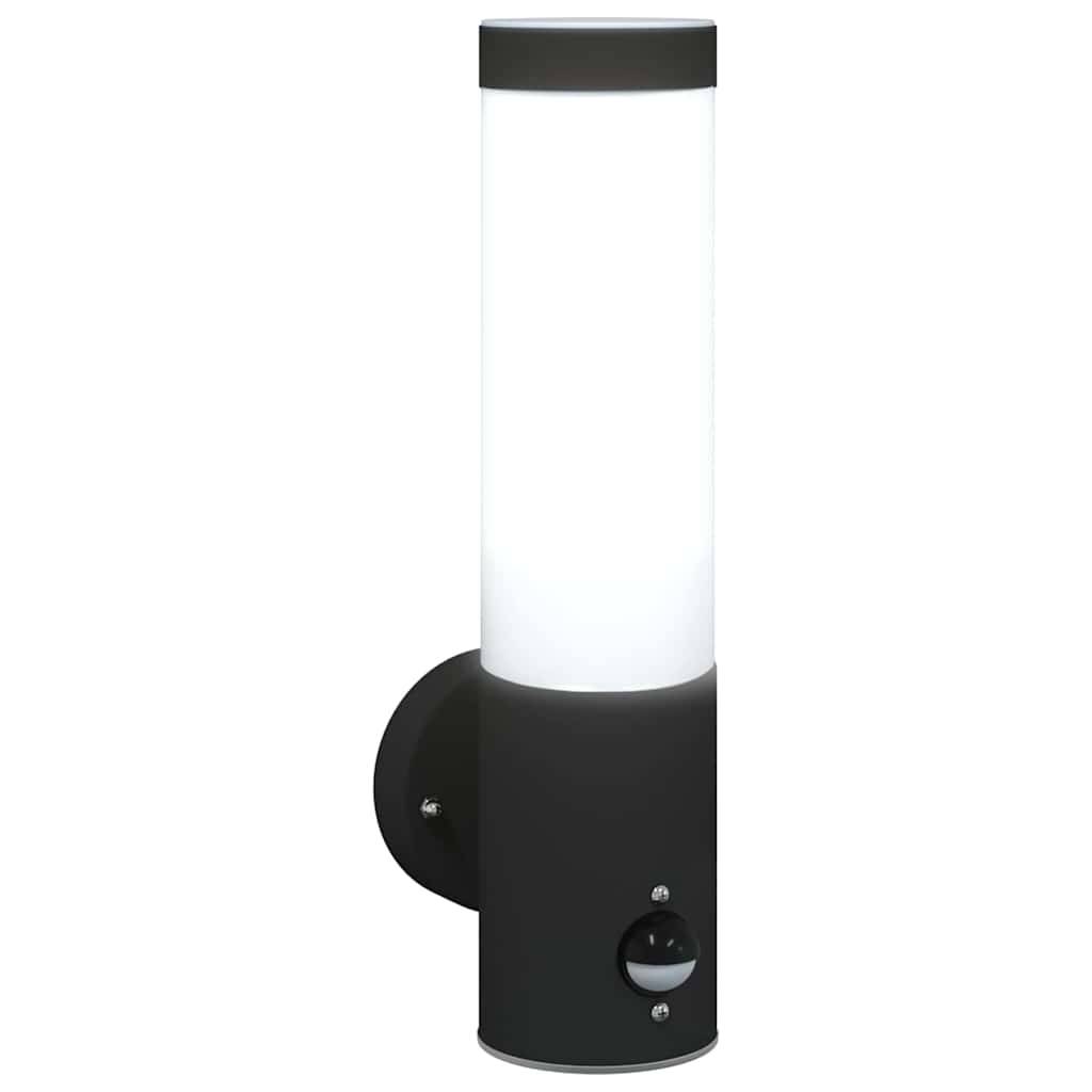 Applique murale extérieure - Lampe murale extérieure Noir 12 x 7.5 x 29 cm g255 - Image 9