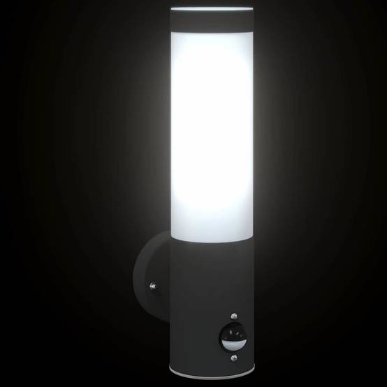 Applique murale extérieure - Lampe murale extérieure Noir 12 x 7.5 x 29 cm g255 - Image 8