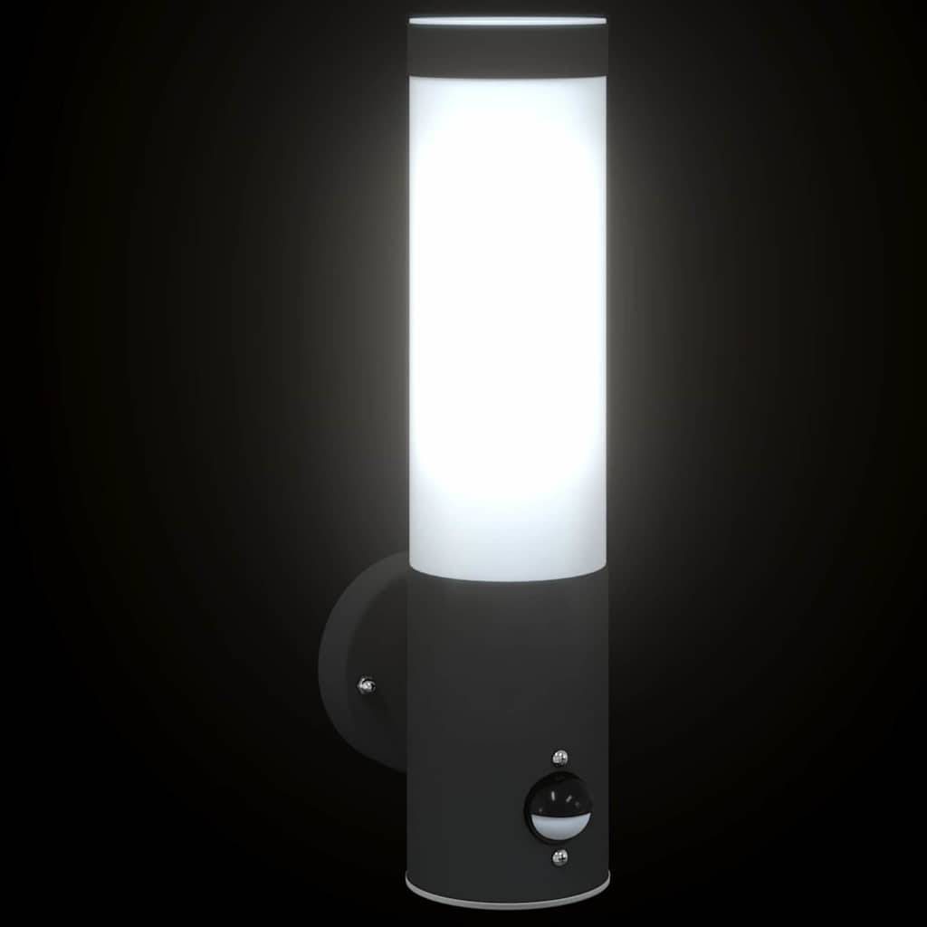 Applique murale extérieure - Lampe murale extérieure Noir 12 x 7.5 x 29 cm g255 - Image 8