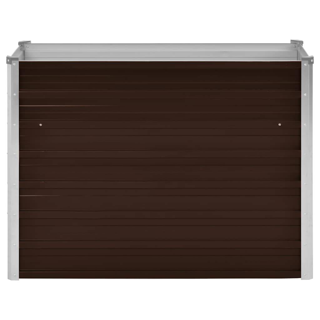 PANGIVO - Lit surélevé de jardin Acier galvanisé Marron 100 x 40 x 77 cm - PANGIVO - Image 4