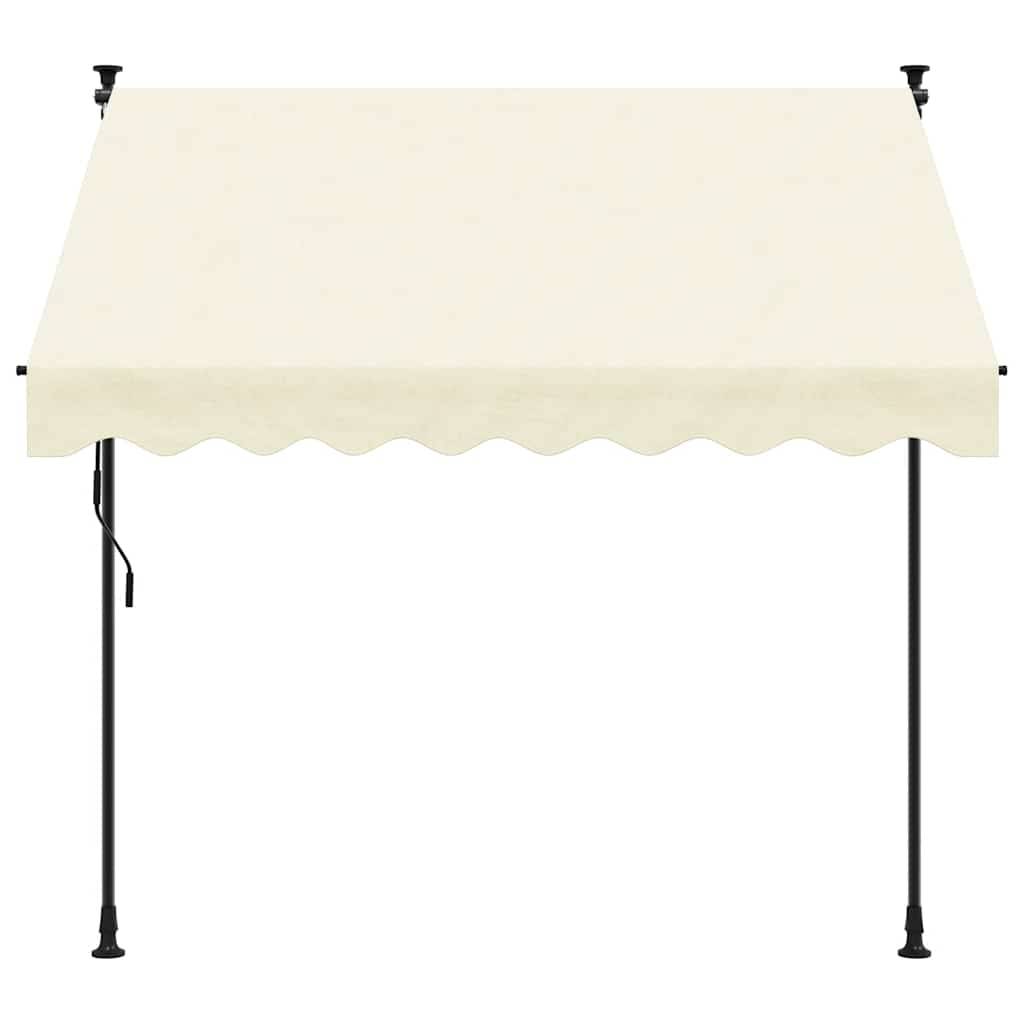 Vidaxl - Auvent rétractable crème 250x150 m tissu et acier vidaXL 368746 - Image 4