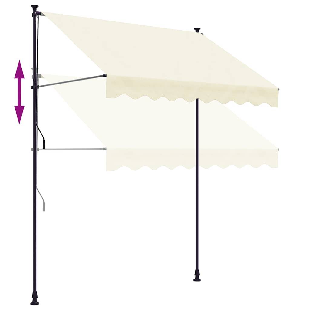 Vidaxl - Auvent rétractable crème 250x150 m tissu et acier vidaXL 368746 - Image 10