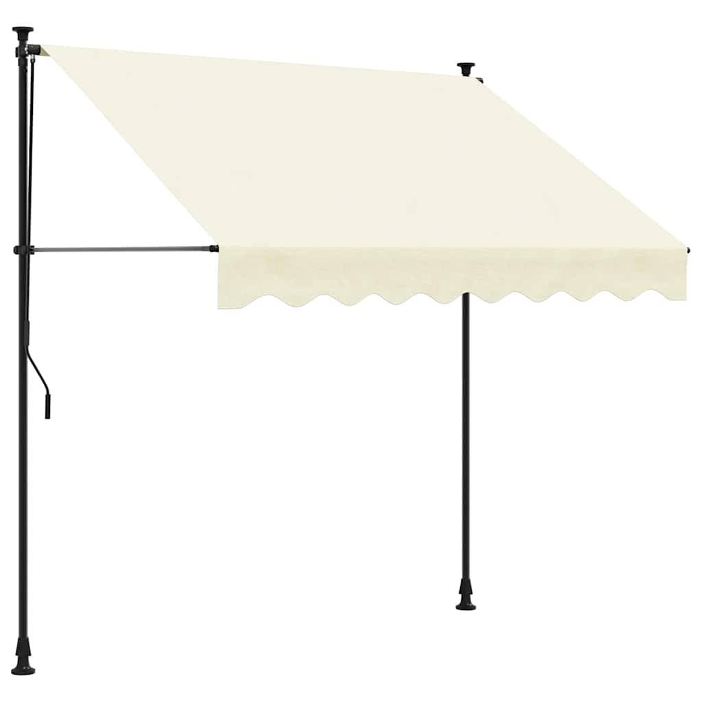Vidaxl - Auvent rétractable crème 250x150 m tissu et acier vidaXL 368746 - Image 2