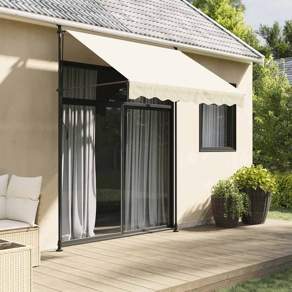 Vidaxl - Auvent rétractable crème 250x150 m tissu et acier vidaXL 368746 - Image 1
