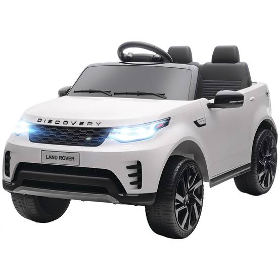 Voiture électrique enfant véhicule électrique Land Rover Discovery 12V télécommande 2,4 G 2 moteurs 105x68,5x58cm blanc - Image 2