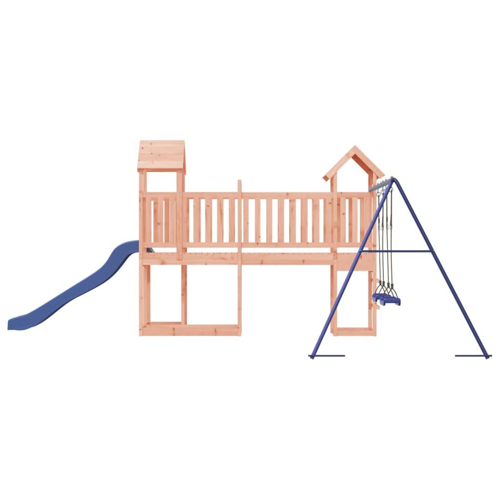 Helloshop26 - Aire de jeux d'extérieur balançoires toboggan portiques robuste jeux jardin 357 x 524 x 214 cm bois massif de douglas - Image 5