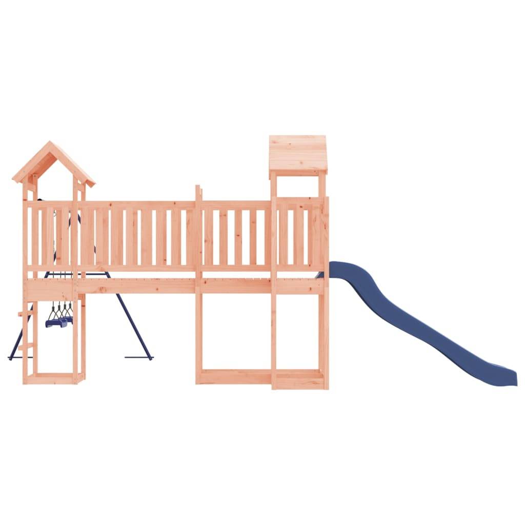 Helloshop26 - Aire de jeux d'extérieur balançoires toboggan portiques robuste jeux jardin 357 x 524 x 214 cm bois massif de douglas - Image 4