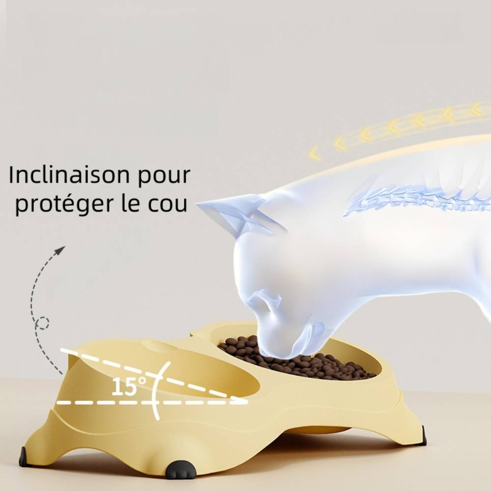 IntiMeg - Gamelle surélevée double bol pour chat - IntiMeg - Image 3