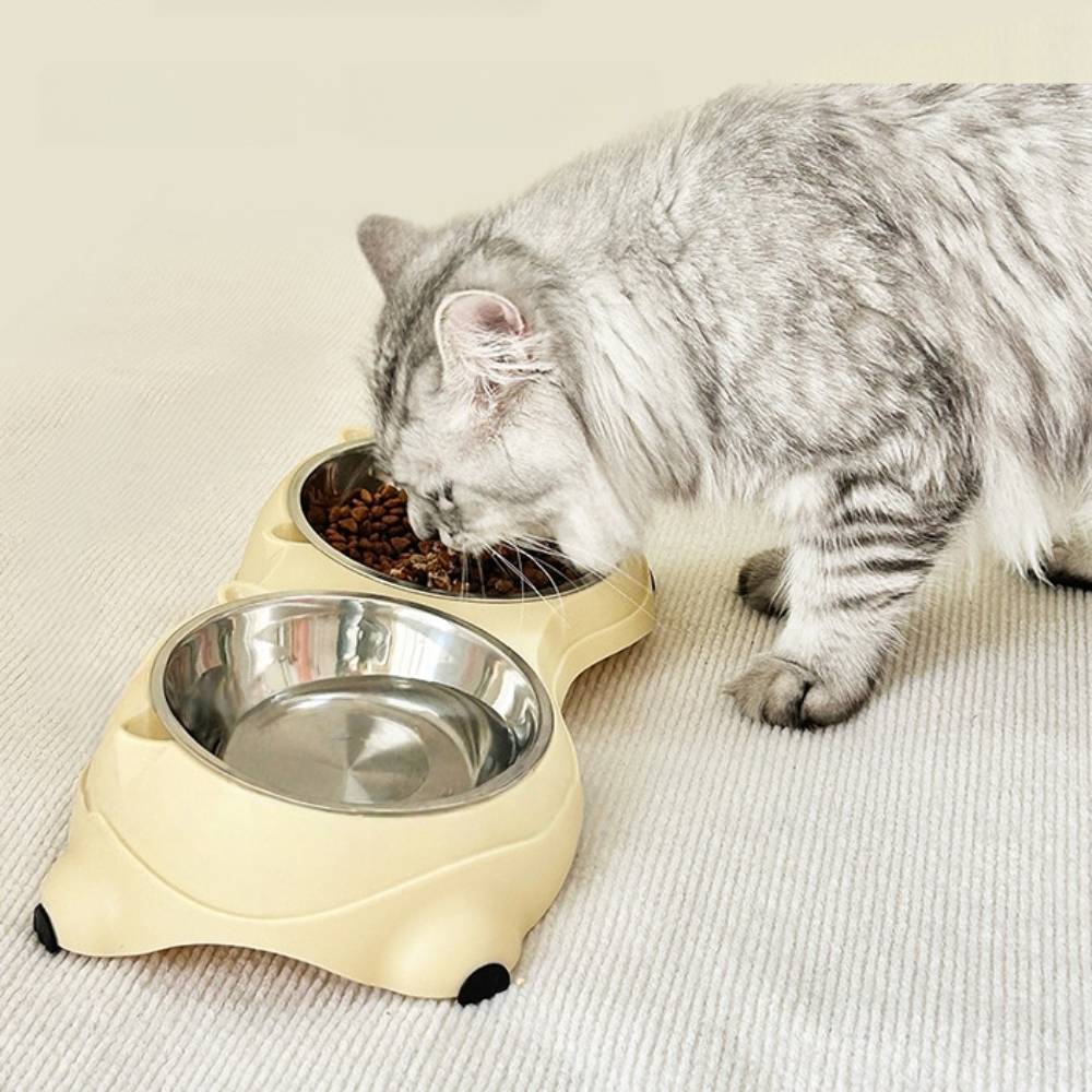IntiMeg - Gamelle surélevée double bol pour chat - IntiMeg - Image 2