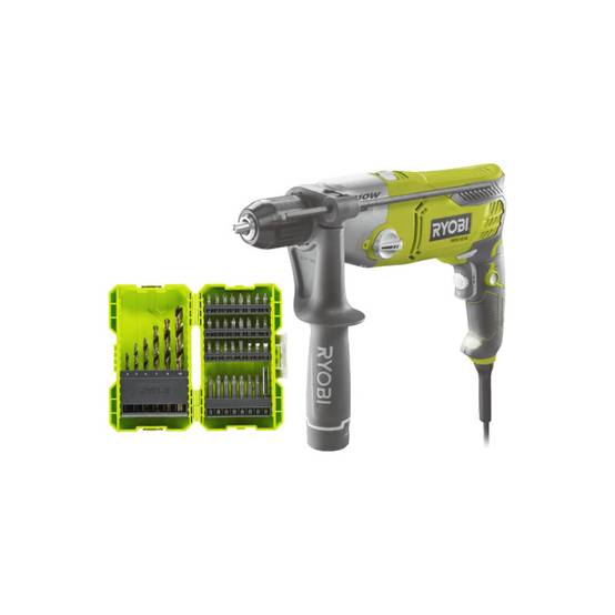 Ryobi - Pack RYOBI Perceuse à percussion RPD1010K - 1010W - coffret de 38 accessoires - RAK38SDD - Image 1