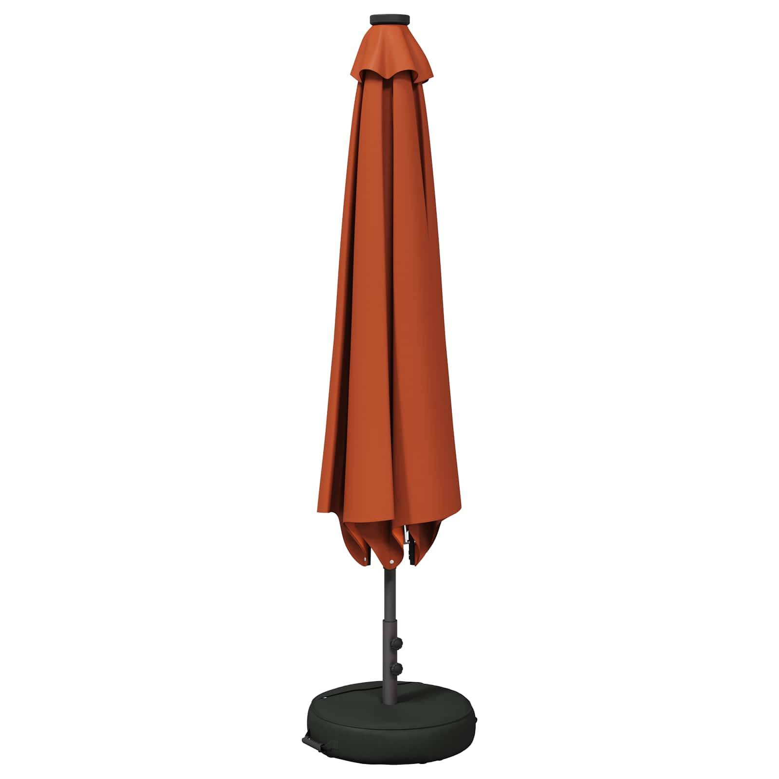 Parasol de jardin polyester terre cuite 296 x 296 x 235 cm - PANGIVO - Image 3